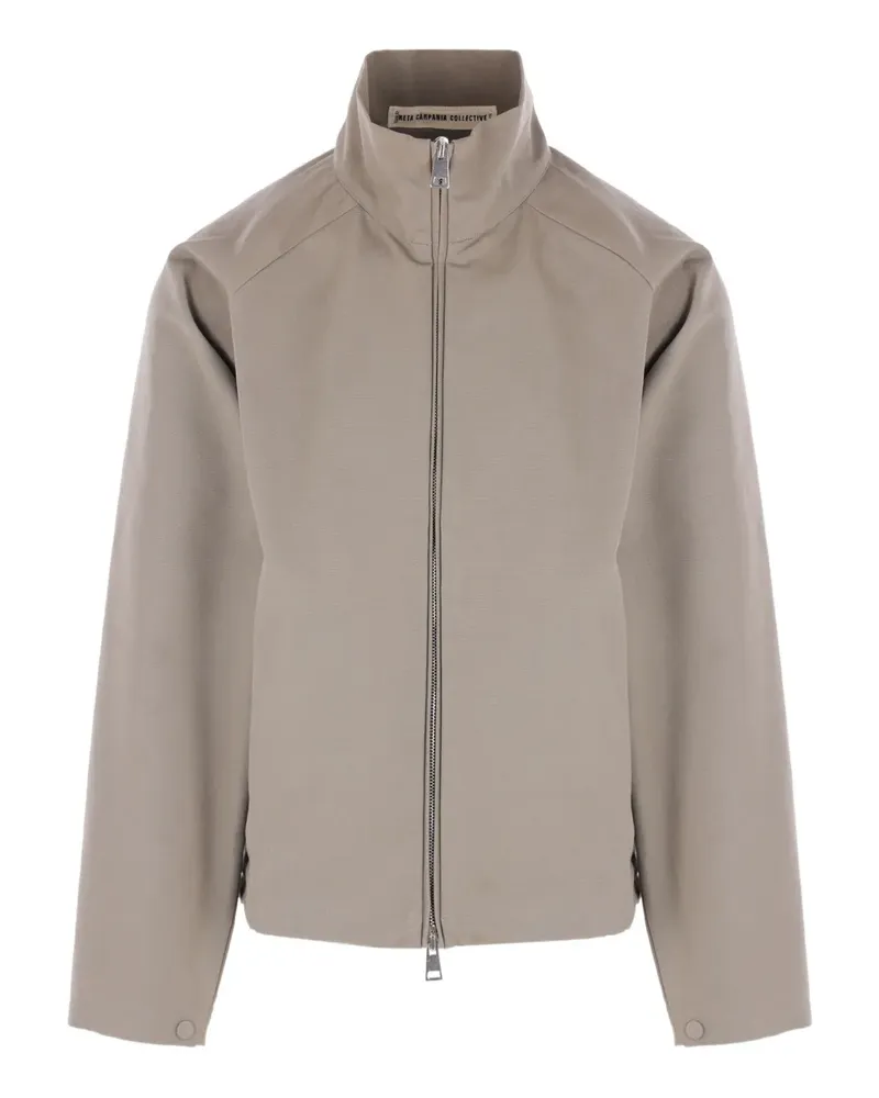 Meta Campania Collective zip-fastening cotton jacket - Nude Nude