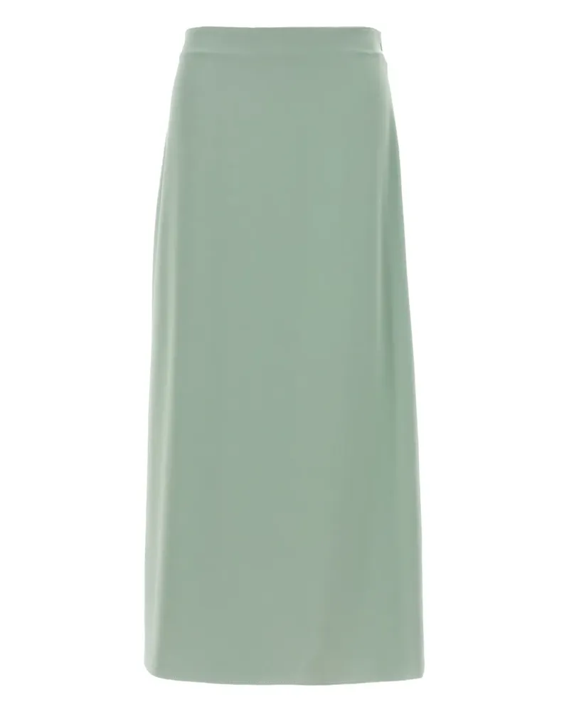 Max Mara Midirock mit Seitenschlitz - Grün Grün