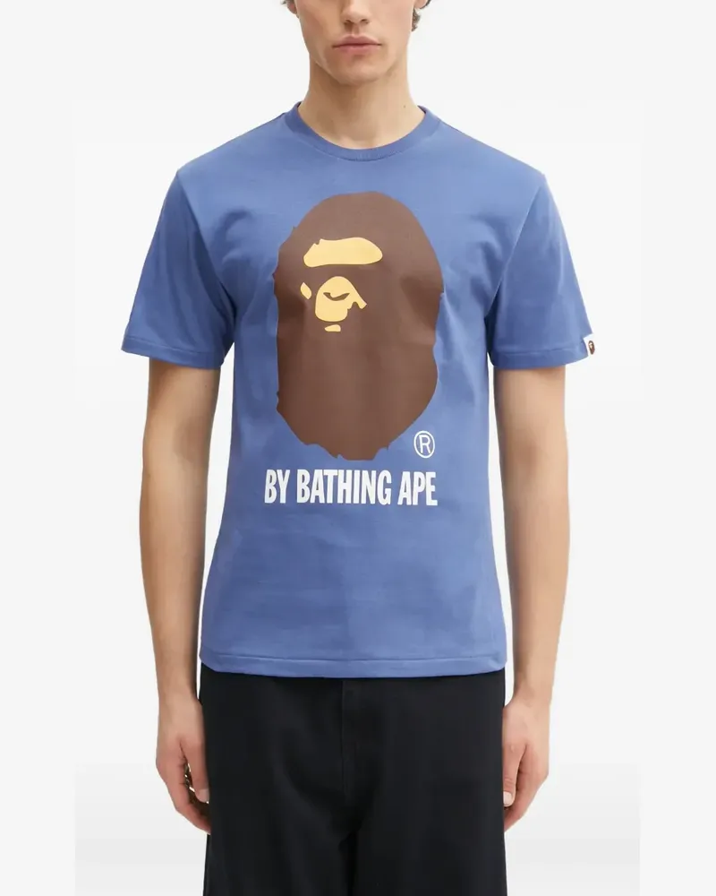 BAPE printed T-shirt - Blau Blau