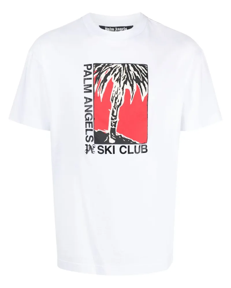 Palm Angels Ski Club T-Shirt - Weiß Weiß