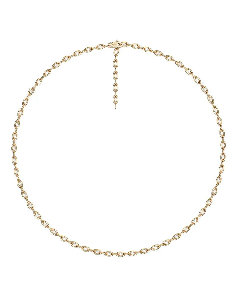 APM Monaco Verstellbare Pavé Chain Halskette - Gold Gold