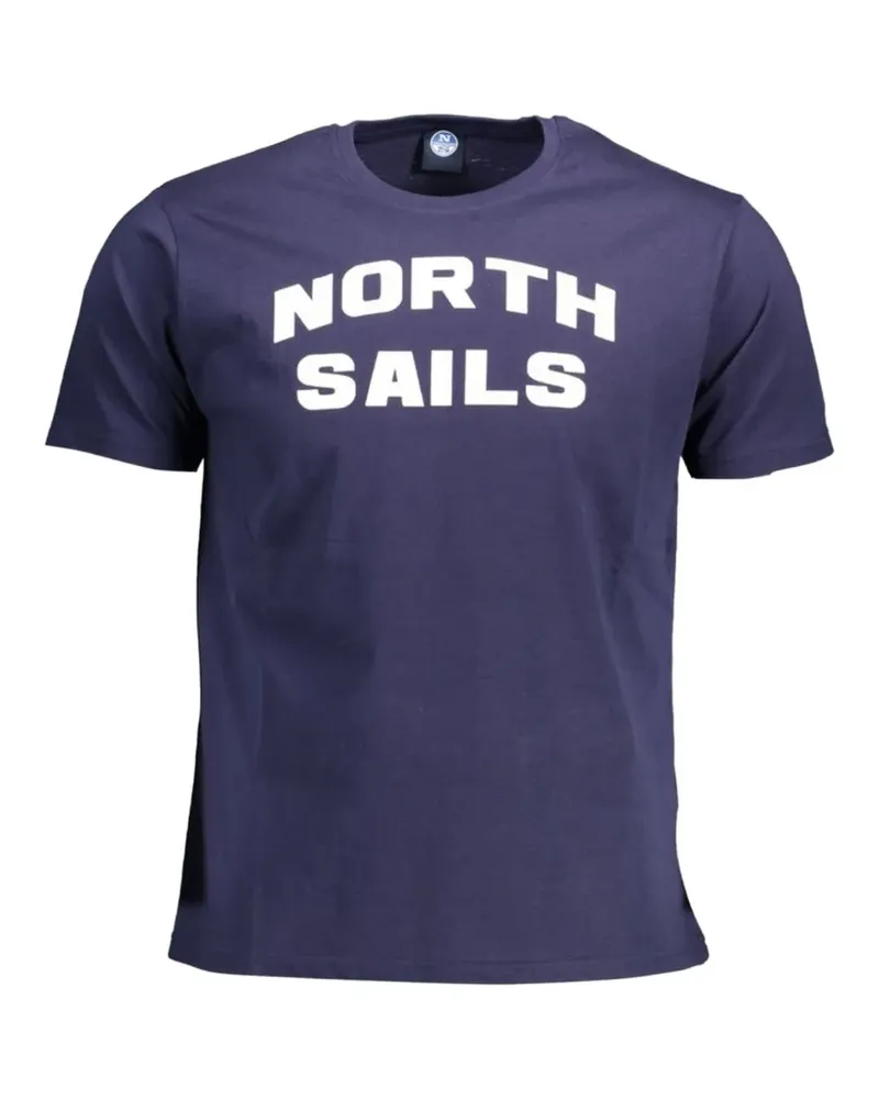 North Sails T-Shirt mit Logo-Print - Blau Blau