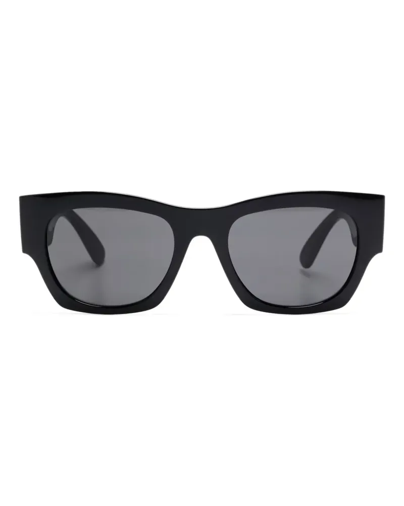 Versace Sonnenbrille mit Medusa-Kopf-Schild - Schwarz Schwarz