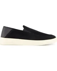 Frescobol Carioca Telo Slip-On-Sneakers aus Wildleder Schwarz