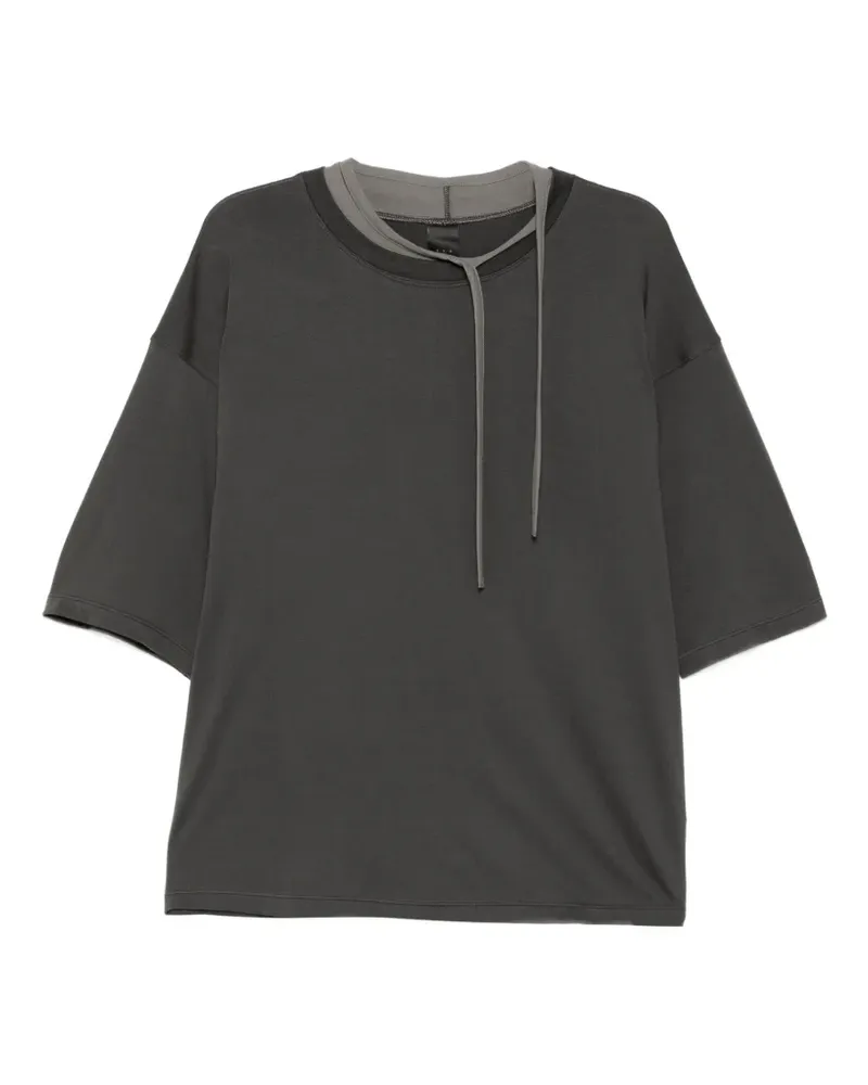 The Viridi-anne layered-neck T-shirt - Grau Grau