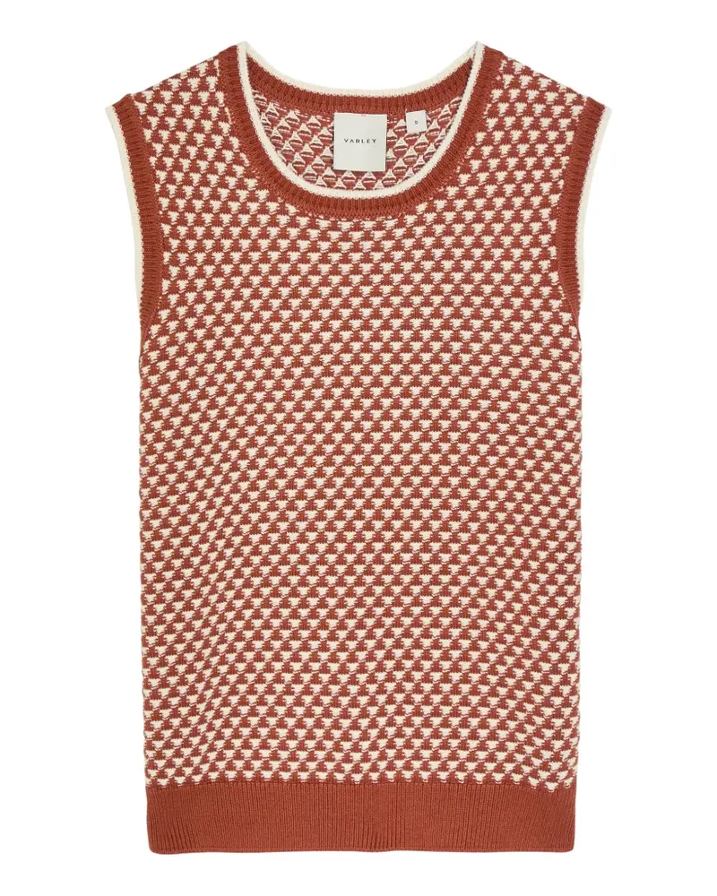 Varley Jenson patterned top - Braun Braun