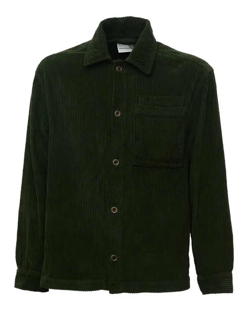 Drôle de Monsieur Hemdjacke aus Cord - Grün Grün