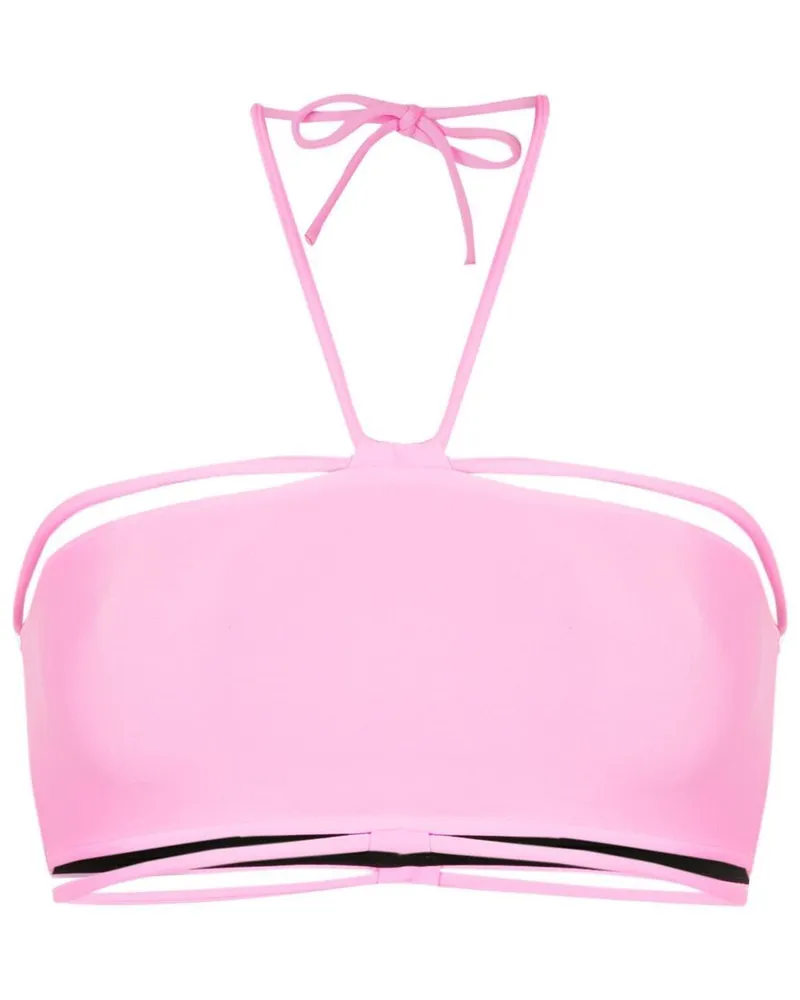 Gloria Coelho Neckholder-Bikinioberteil - Rosa Rosa
