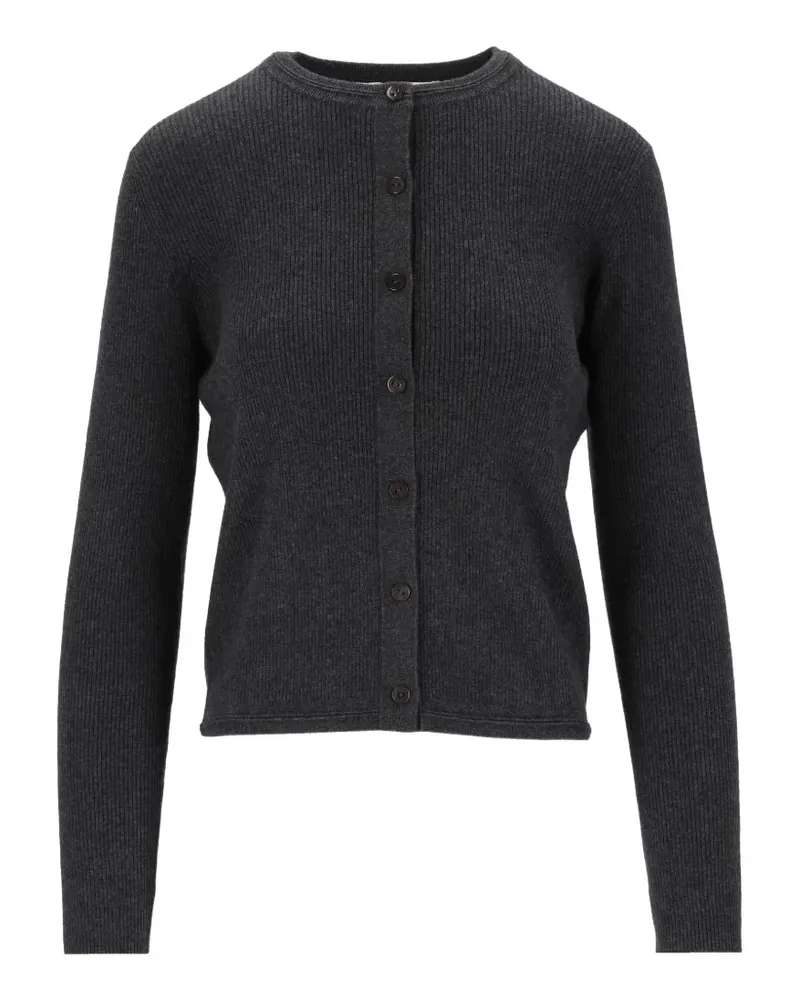 Lisa Yang Gerippter Abeena Cardigan - Grau Grau