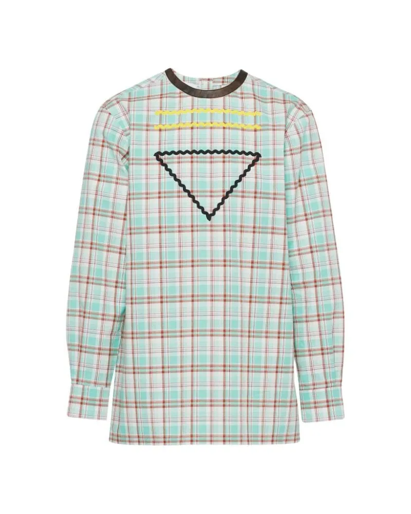 Prada Hemd mit Zickzack-Borten - Weiß Weiß