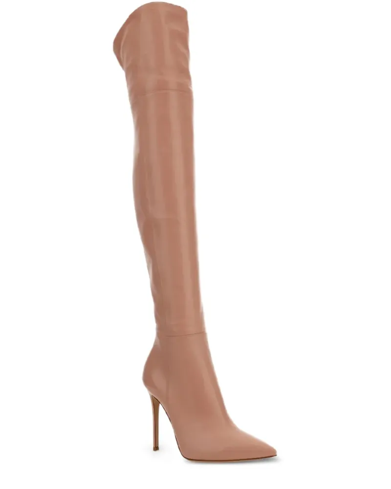 Gianvito Rossi Bea Stiefel 100mm - Nude Nude
