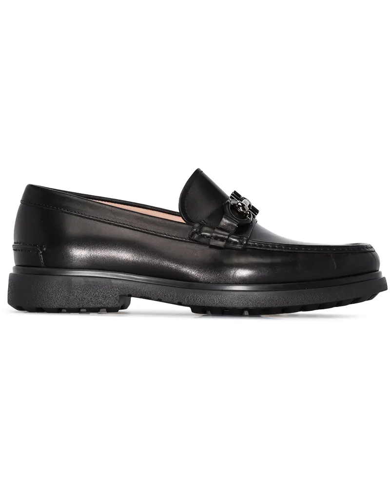 Ferragamo Loafer mit Gancini-Spange - Schwarz Schwarz