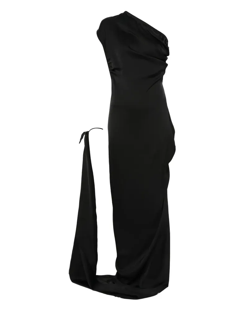 Vivienne Westwood Drapierte One-Shoulder-Robe - Schwarz Schwarz