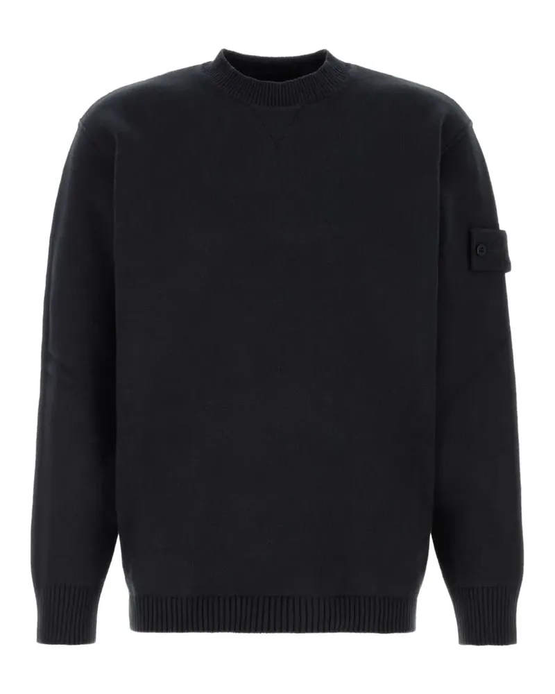 Stone Island Pullover mit Logo-Patch - Blau Blau