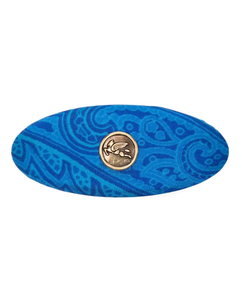 Etro paisley medallion hair clip - Blau Blau