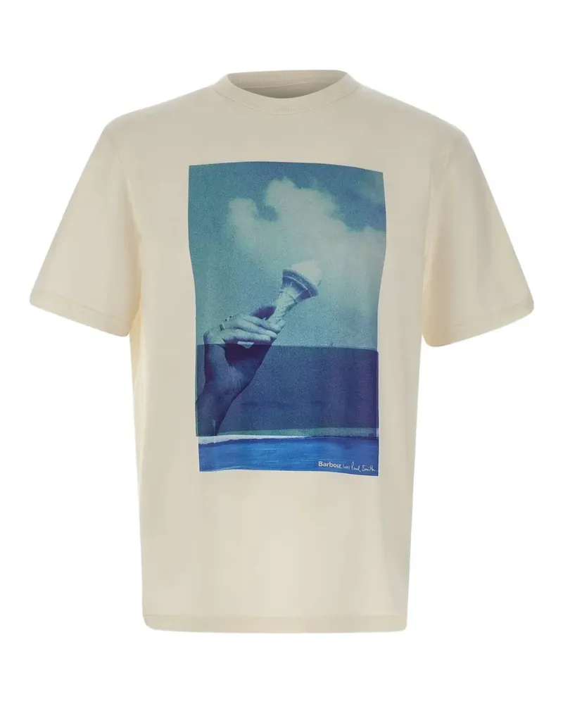 Barbour x Paul Smith graphic-print T-shirt - Nude Nude
