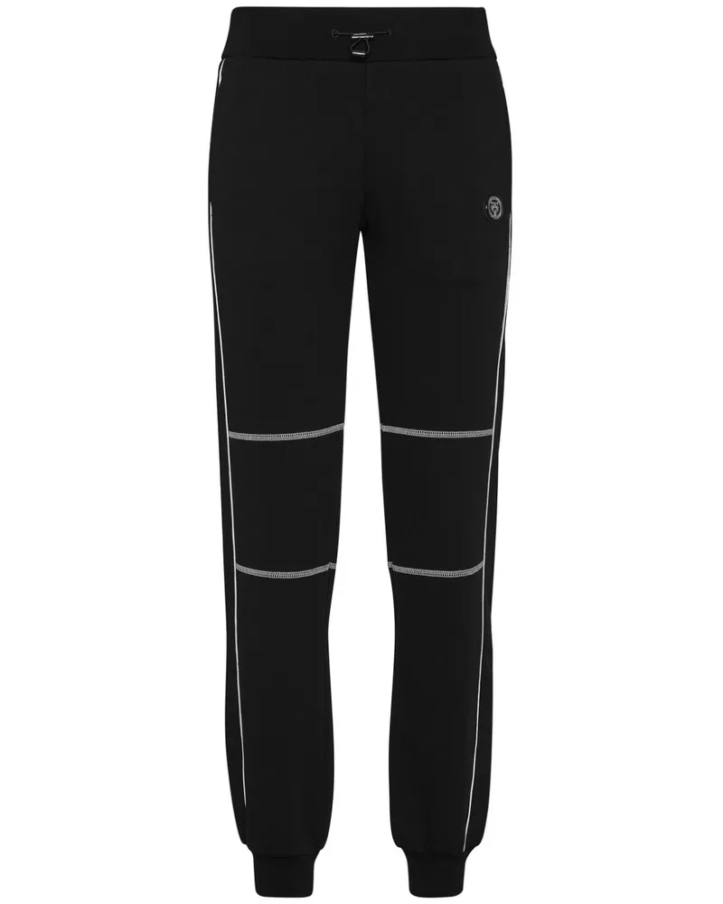 Philipp Plein Jogginghose mit Logo-Applikation - Schwarz Schwarz