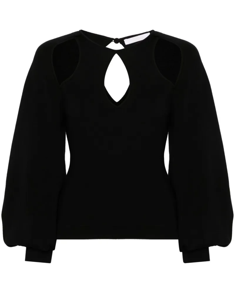Chloé Pullover mit Cut-Outs - Schwarz Schwarz