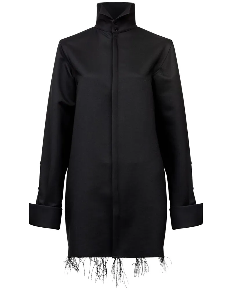 Maison Margiela Hemd mit ausgefranstem Saum - Schwarz Schwarz
