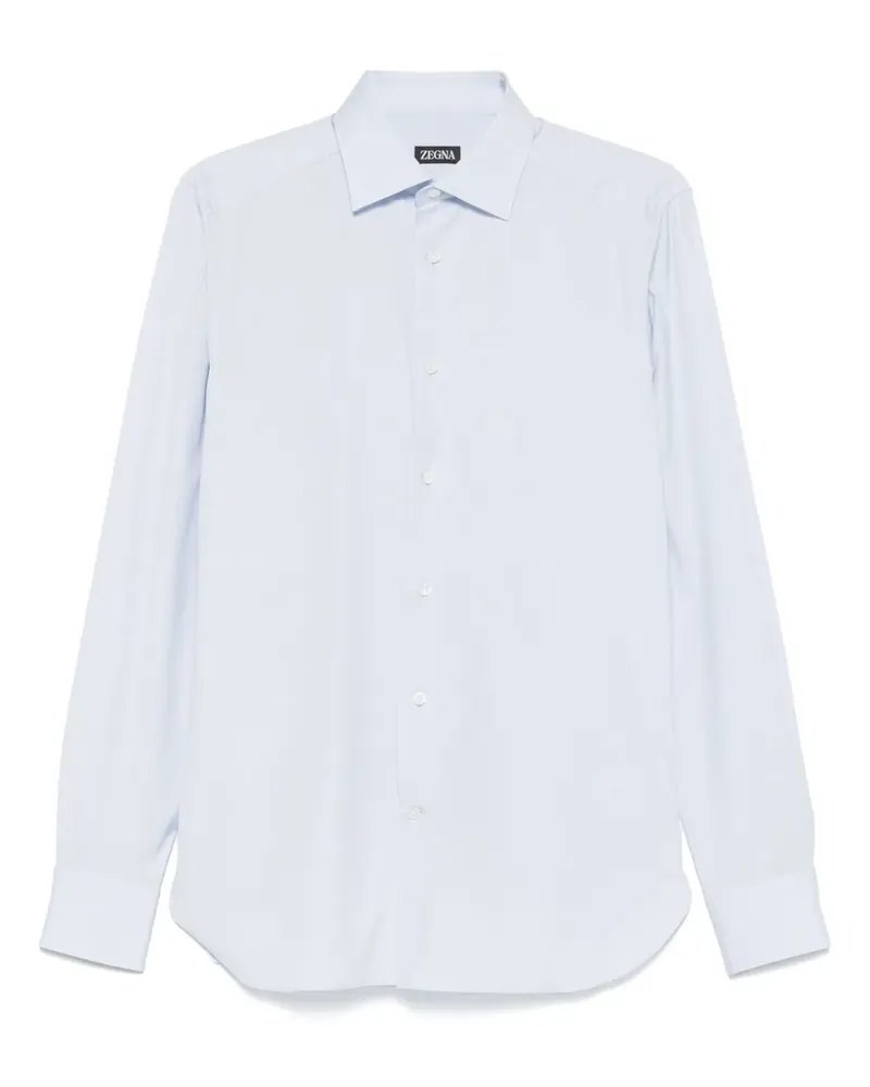 Ermenegildo Zegna Hemd aus Popeline - Blau Blau