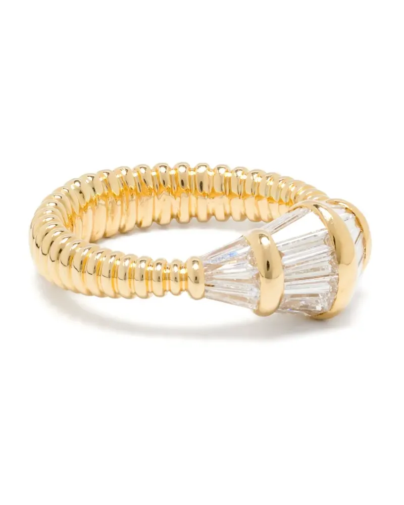 Nikos Koulis 18kt Gelbgoldring mit Diamanten Gold