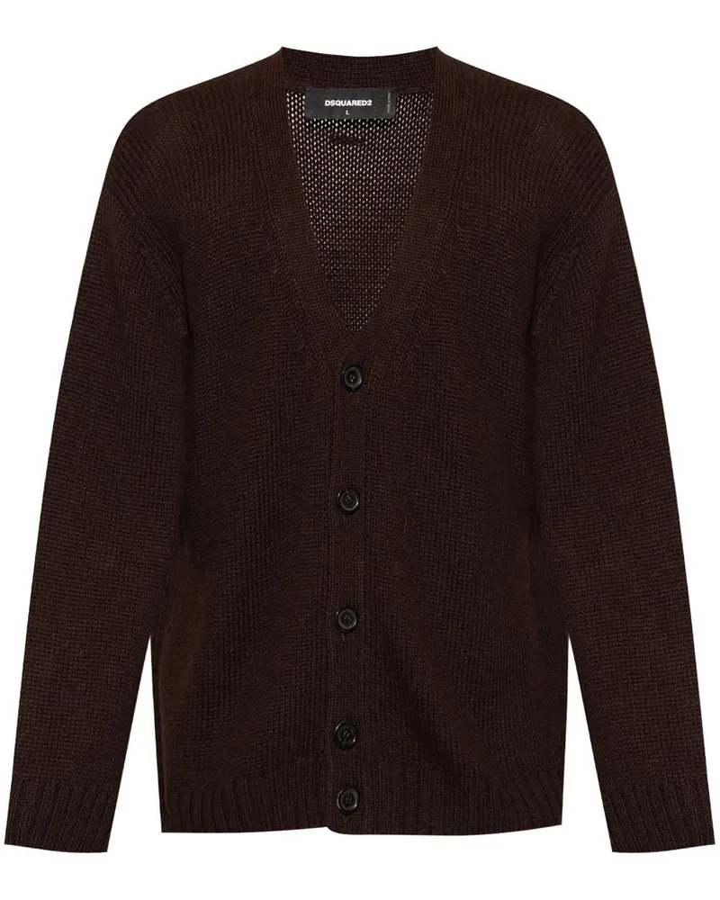 Dsquared2 Cardigan aus Alpakawolle - Braun Braun