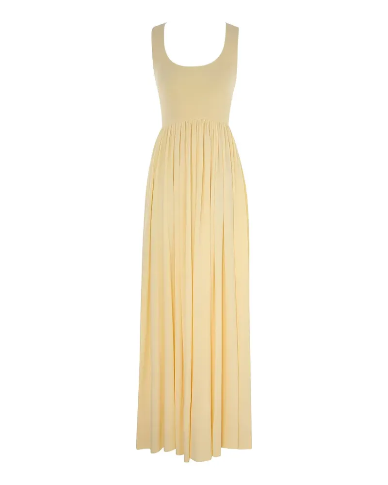 Zimmermann Maxikleid aus Metallic-Jersey - Nude Nude