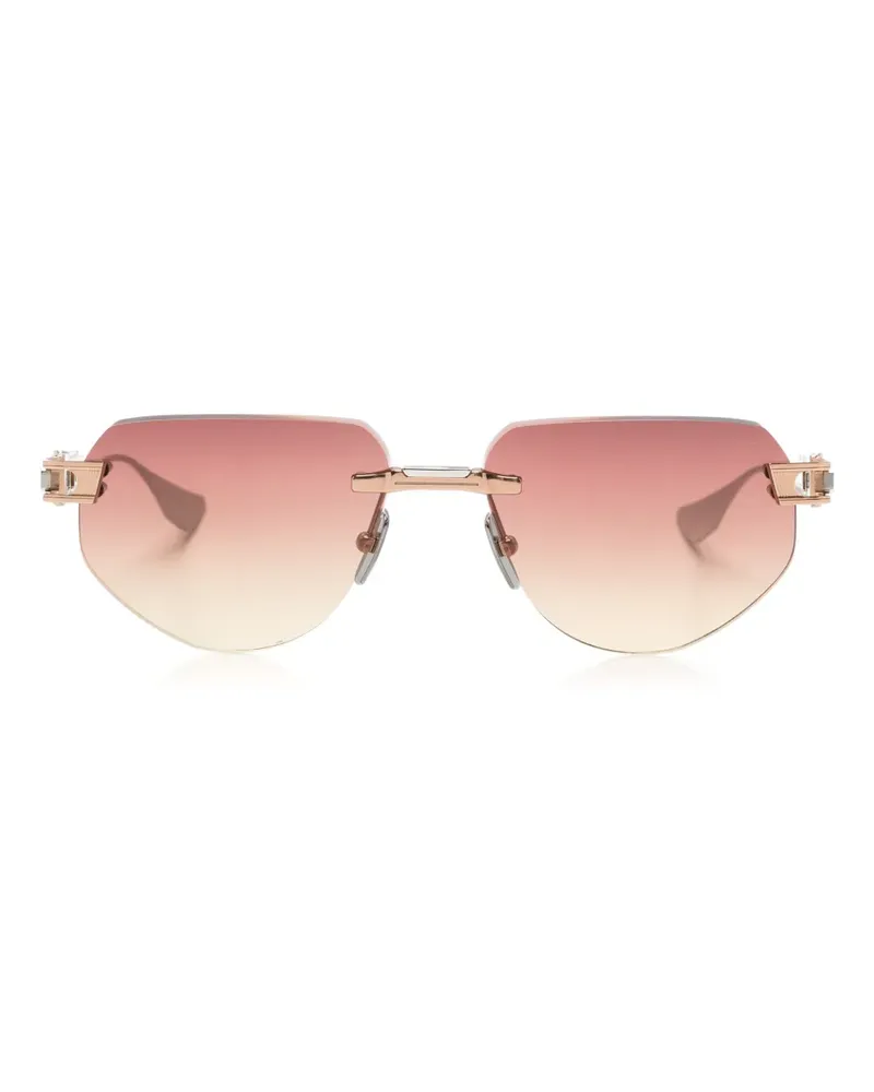 DITA Grand-Imperyn Sonnenbrille mit geometrischem Gestell - Nude Nude