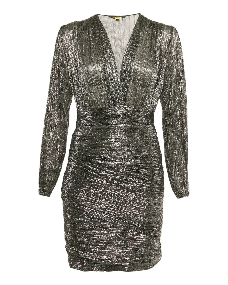 Maje draped mini dress - Grau Grau