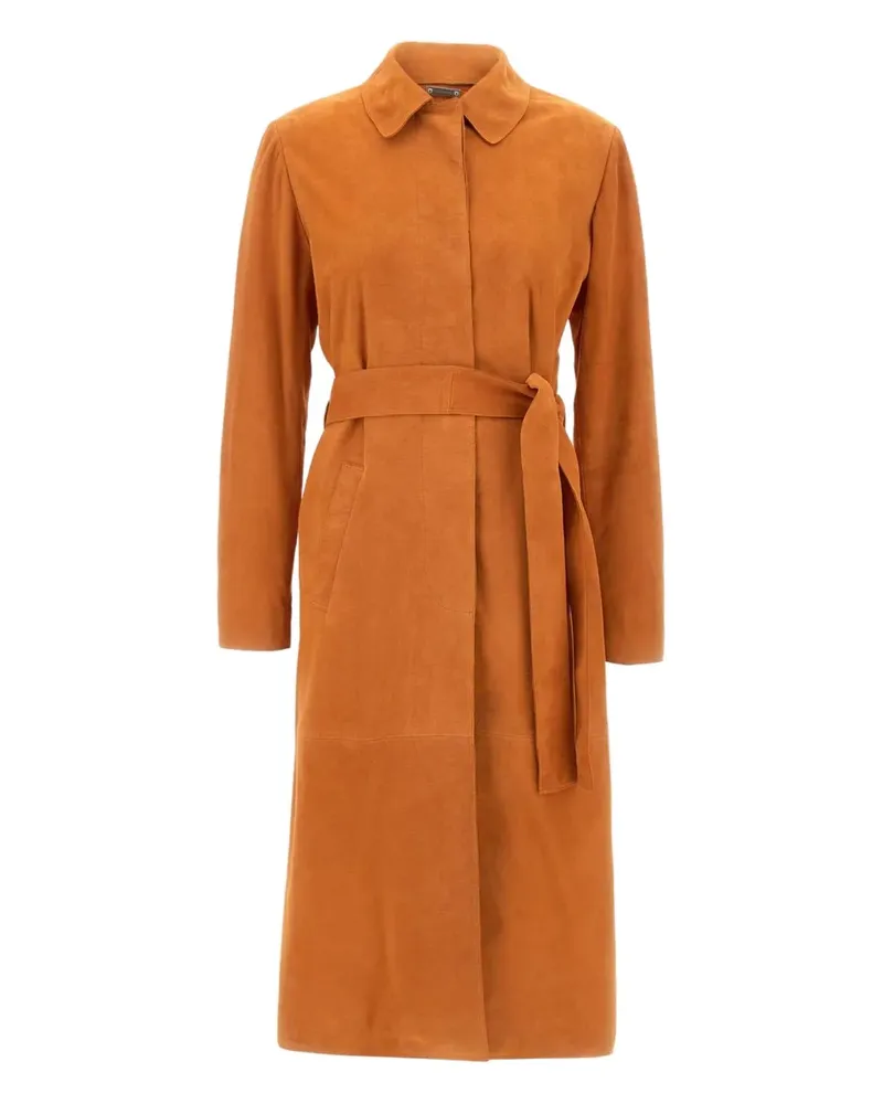 Iceberg Mantel aus Wildleder - Orange Orange