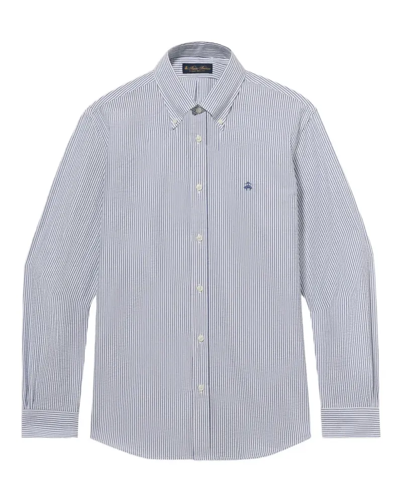 Brooks Brothers Button-down-Hemd mit Logo - Blau Blau