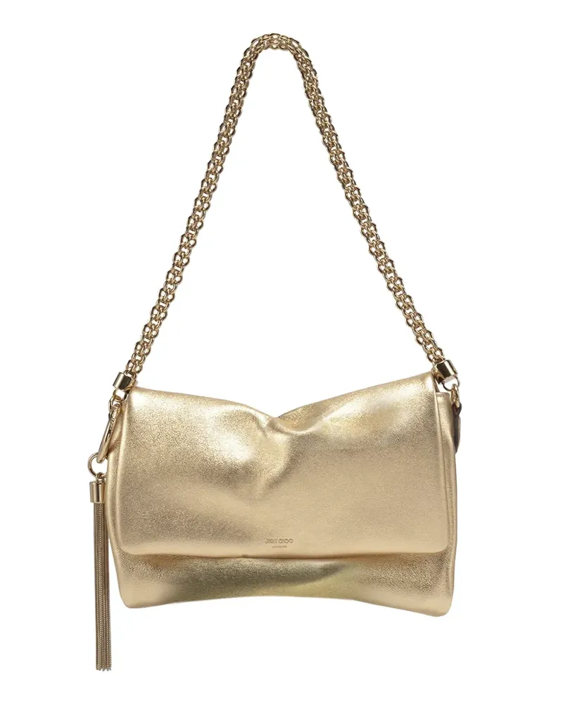 Jimmy Choo Callie Flap chain shoulder bag - Gold Gold