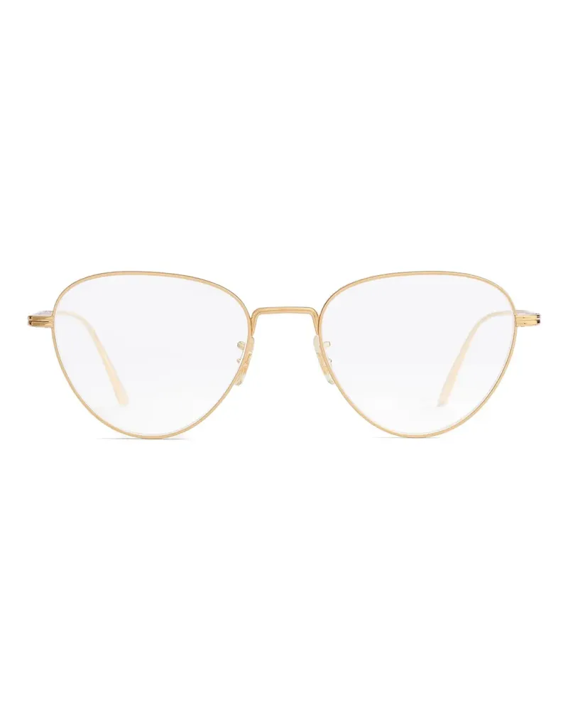KHAITE Brille mit ovalem Gestell - Gold Gold