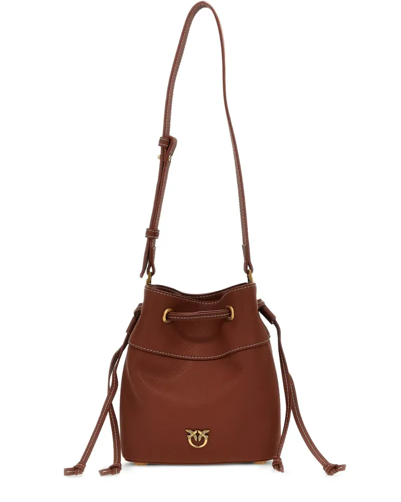 Pinko Mini-Tasche aus Leder - Braun Braun