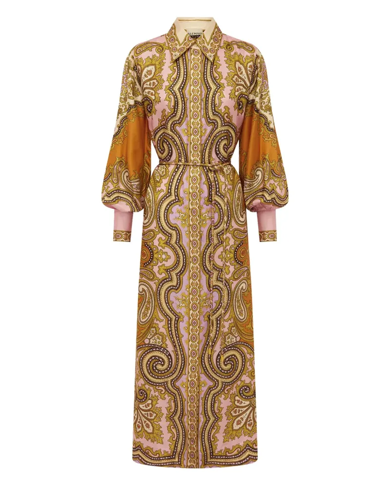 ALEMAIS Kleid mit Paisley-Print - Braun Braun