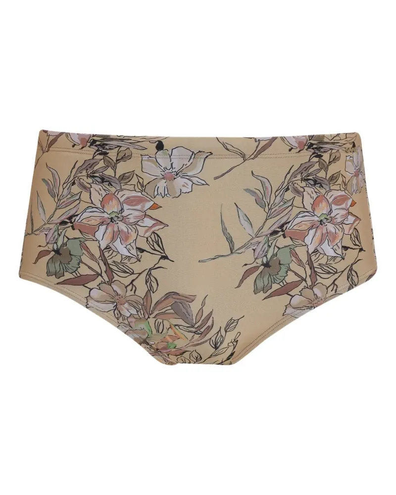 Amir Slama Badeshorts mit Blumen-Print - Nude Nude