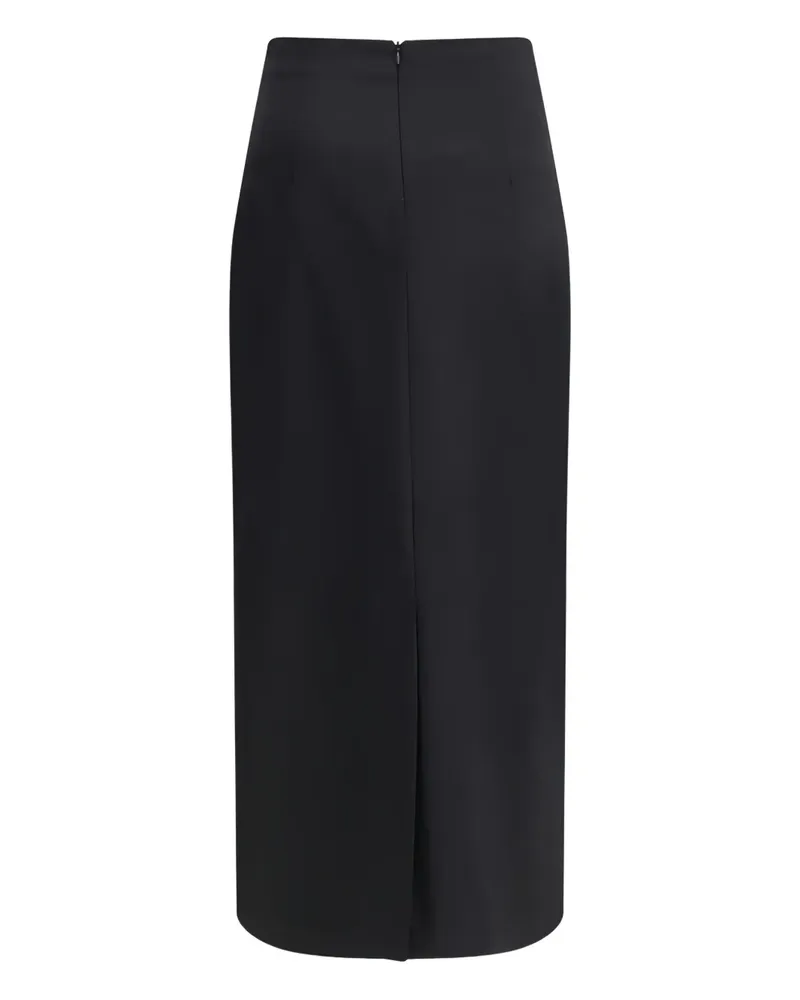 LARDINI Klassischer Midirock - Schwarz Schwarz