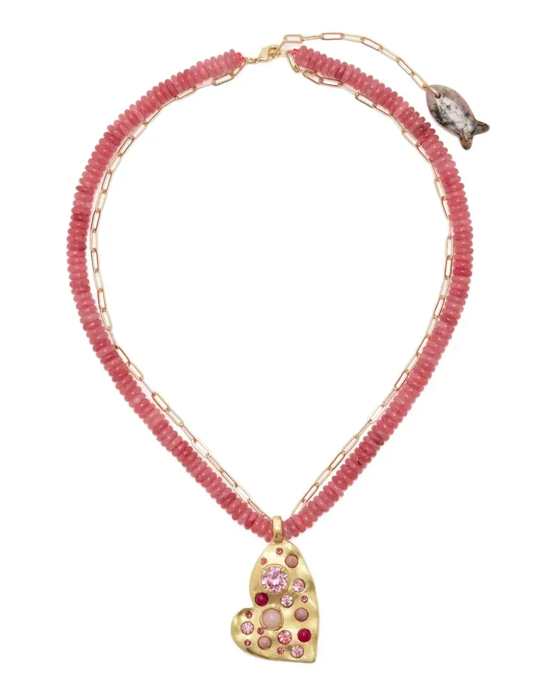 Oceanus Sweetheart beaded necklace - Gold Gold
