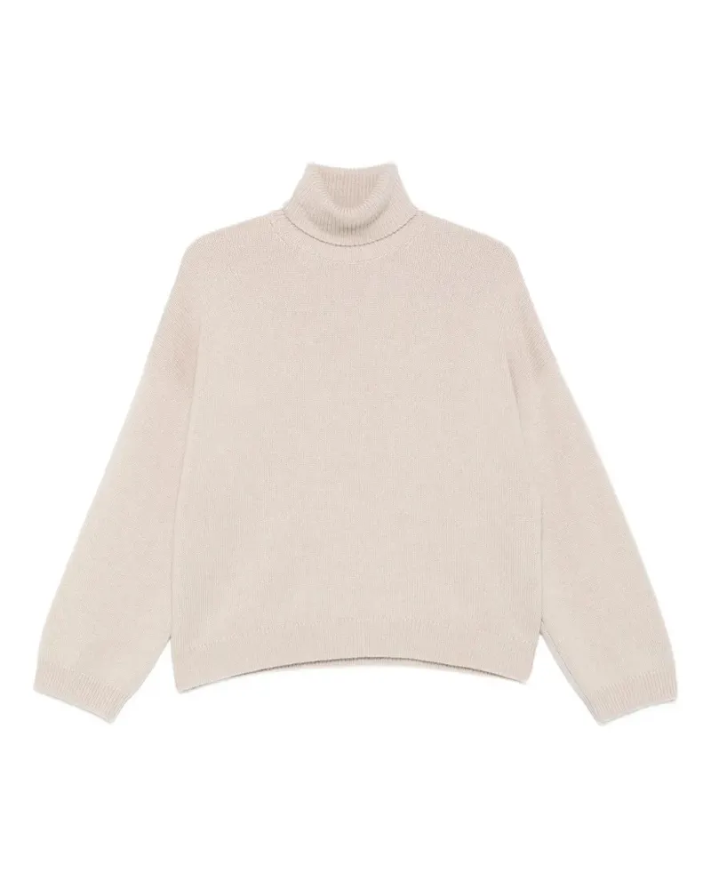Brunello Cucinelli Rollkragenpullover aus Kaschmir - Nude Nude