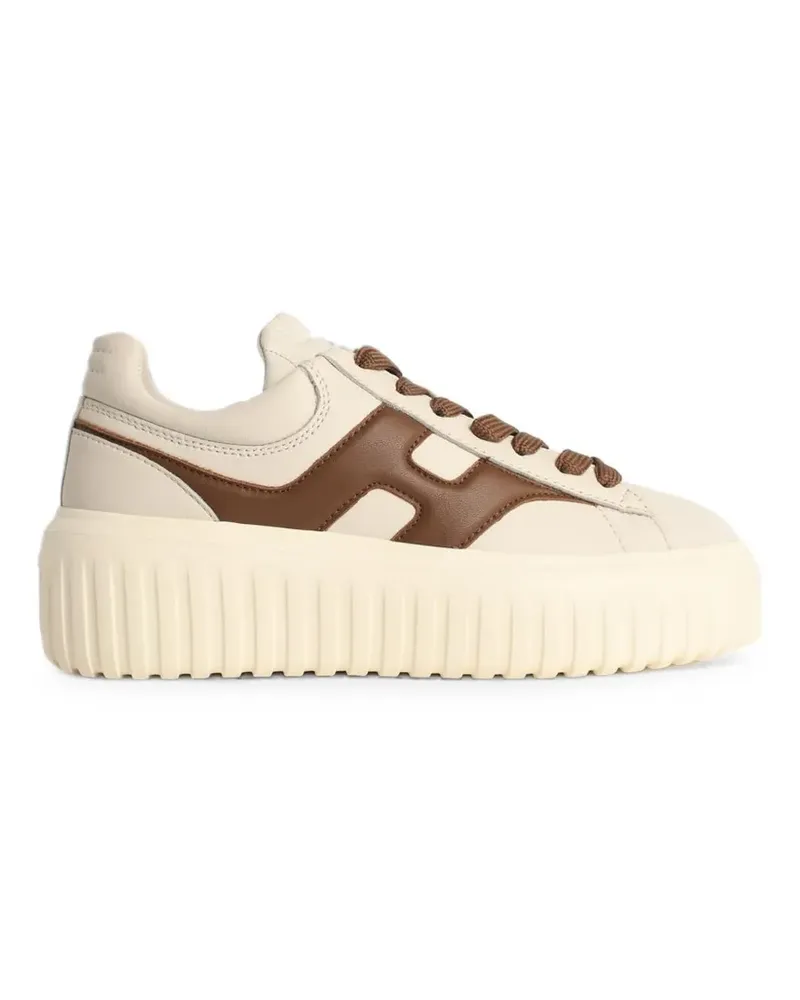 Hogan H-Stripes Sneakers - Nude Nude