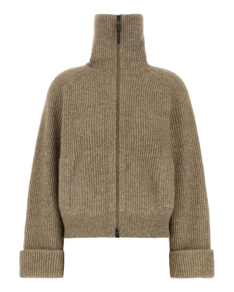 Brunello Cucinelli zip-up cardigan - Nude Nude