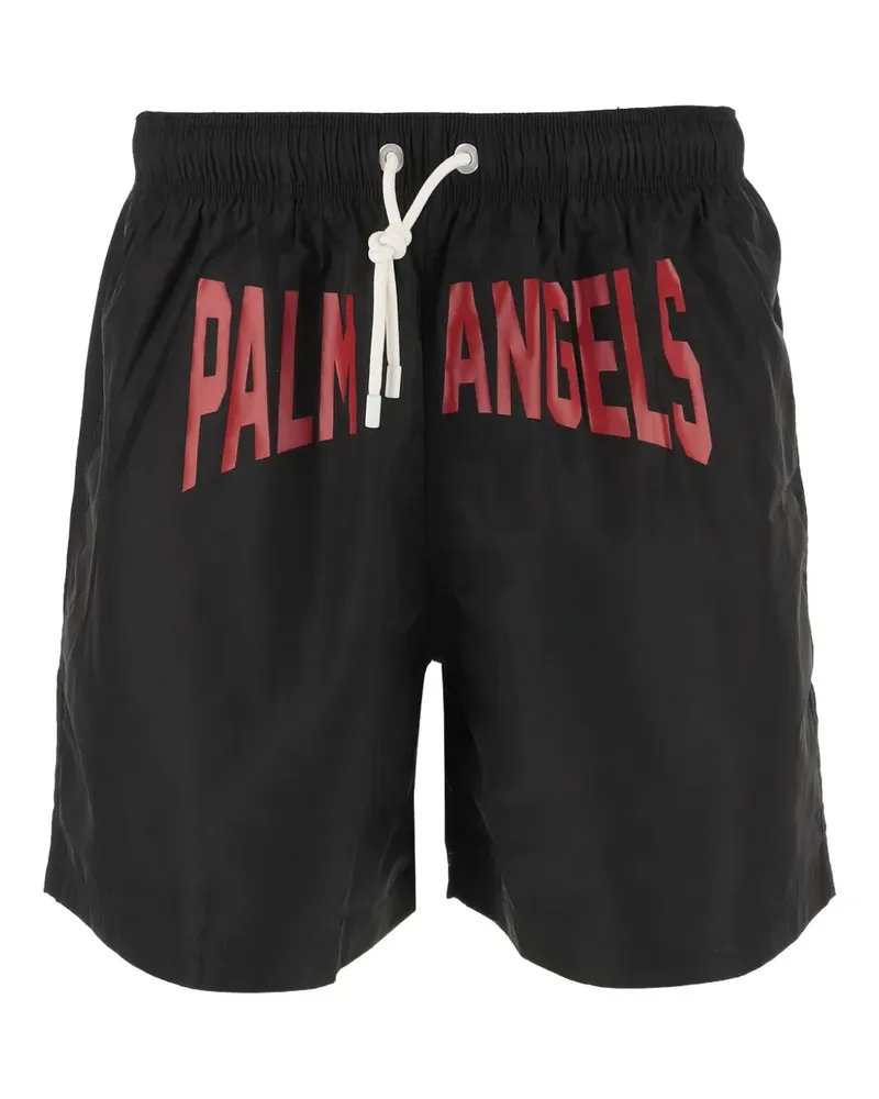 Palm Angels PA City Badeshorts mit Logo-Print - Schwarz Schwarz