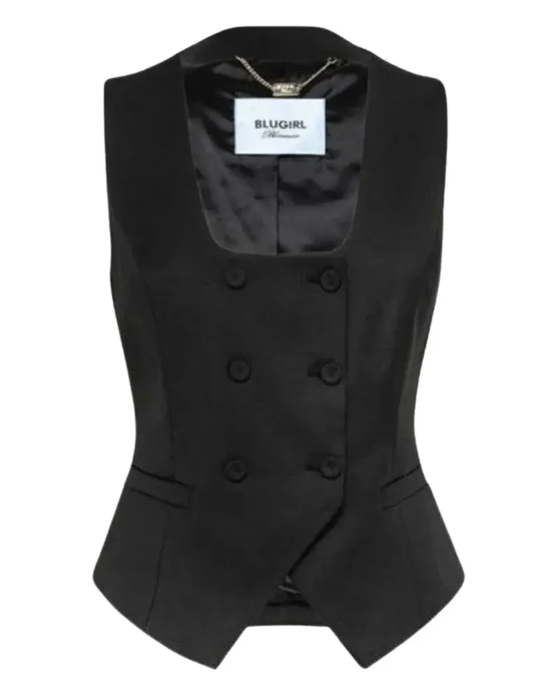 Blumarine double-breasted waistcoat - Schwarz Schwarz