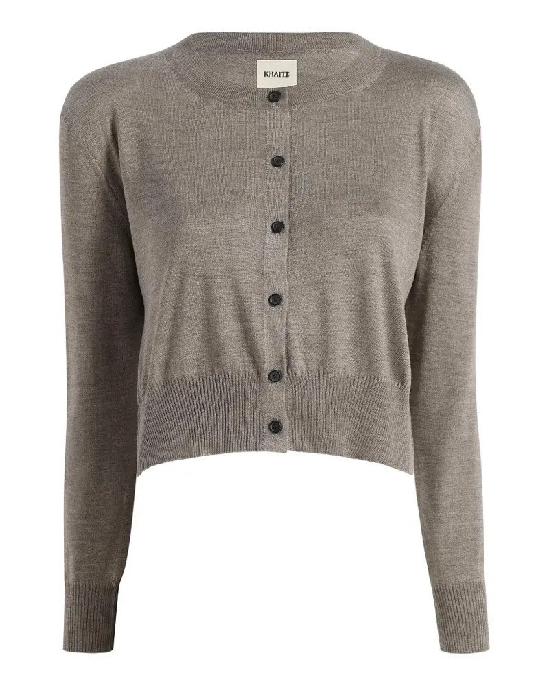KHAITE Cardigan mit Rundhalsausschnitt - Grau Grau