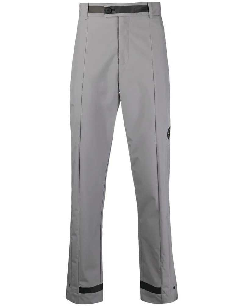 ACW* Gerade Hose mit Logo-Schild - Grau Grau