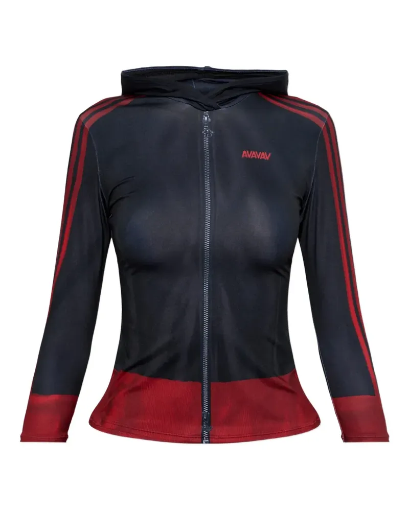 adidas x Avavav Hoodie mit Logo-Print - Grau Grau