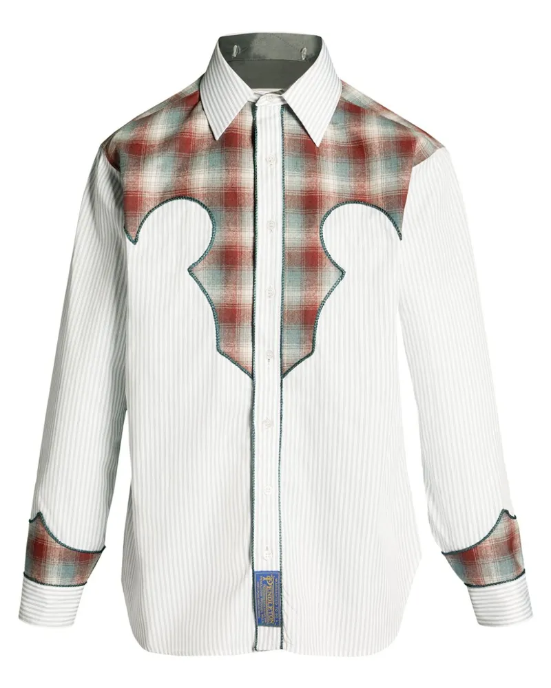 Maison Margiela x Pendleton Hemd mit Streifen - Grau Grau