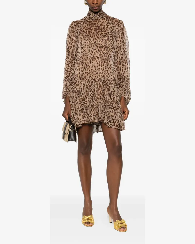 RIXO Anaya tiered mini dress - Braun Braun