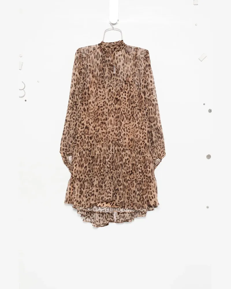 RIXO Gestuftes Anaya Minikleid - Braun Braun