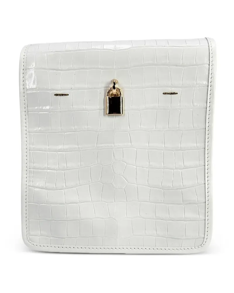 MADISON.MAISON Moc Croc crossbody bag - Weiß Weiß